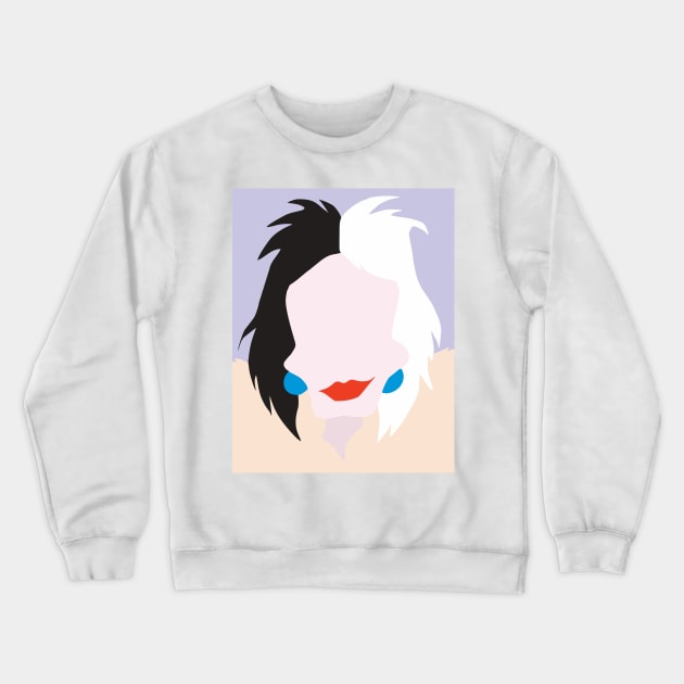 Cruella De Vil Crewneck Sweatshirt by Adadita